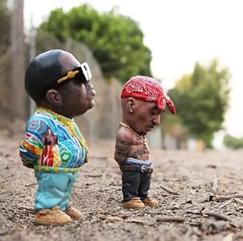 Mini Hip Hop Resin Statues